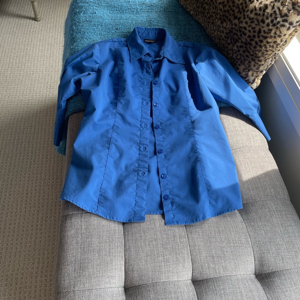 Fitted poplin shirt